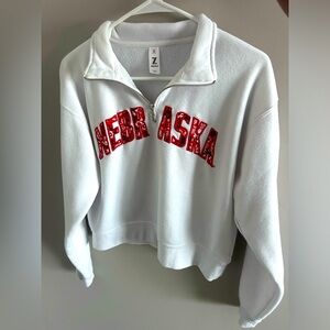 -University of Nebraska-Lincoln cropped 3/4 zip